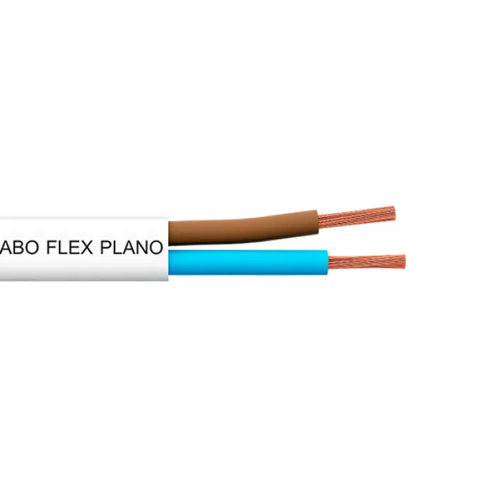 Cabo Flex Plano 2x0,75 mm² 300 V